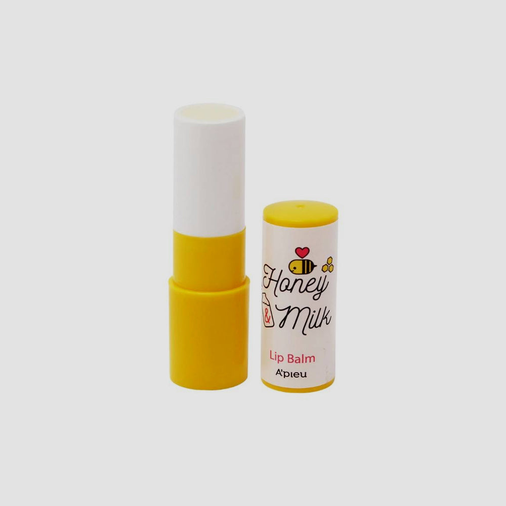 A'PIEU Honey & Milk Lip Balm asian authentic genuine original korean skincare montreal toronto calgary canada thekshop thekshop.ca natural organic vegan cruelty-free cosmetics kbeauty vancouver free shipping clean beauty routine skin makeup kpop stayz stan fandom photocard stray kids treasure ateez atiny