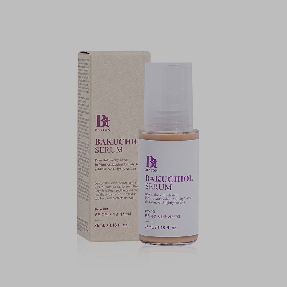 Benton Bakuchiol Serum asian authentic genuine original korean skincare montreal toronto calgary canada thekshop thekshop.ca natural organic vegan cruelty-free cosmetics kbeauty vancouver free shipping clean beauty routine skin makeup kpop stayz stan fandom photocard stray kids treasure