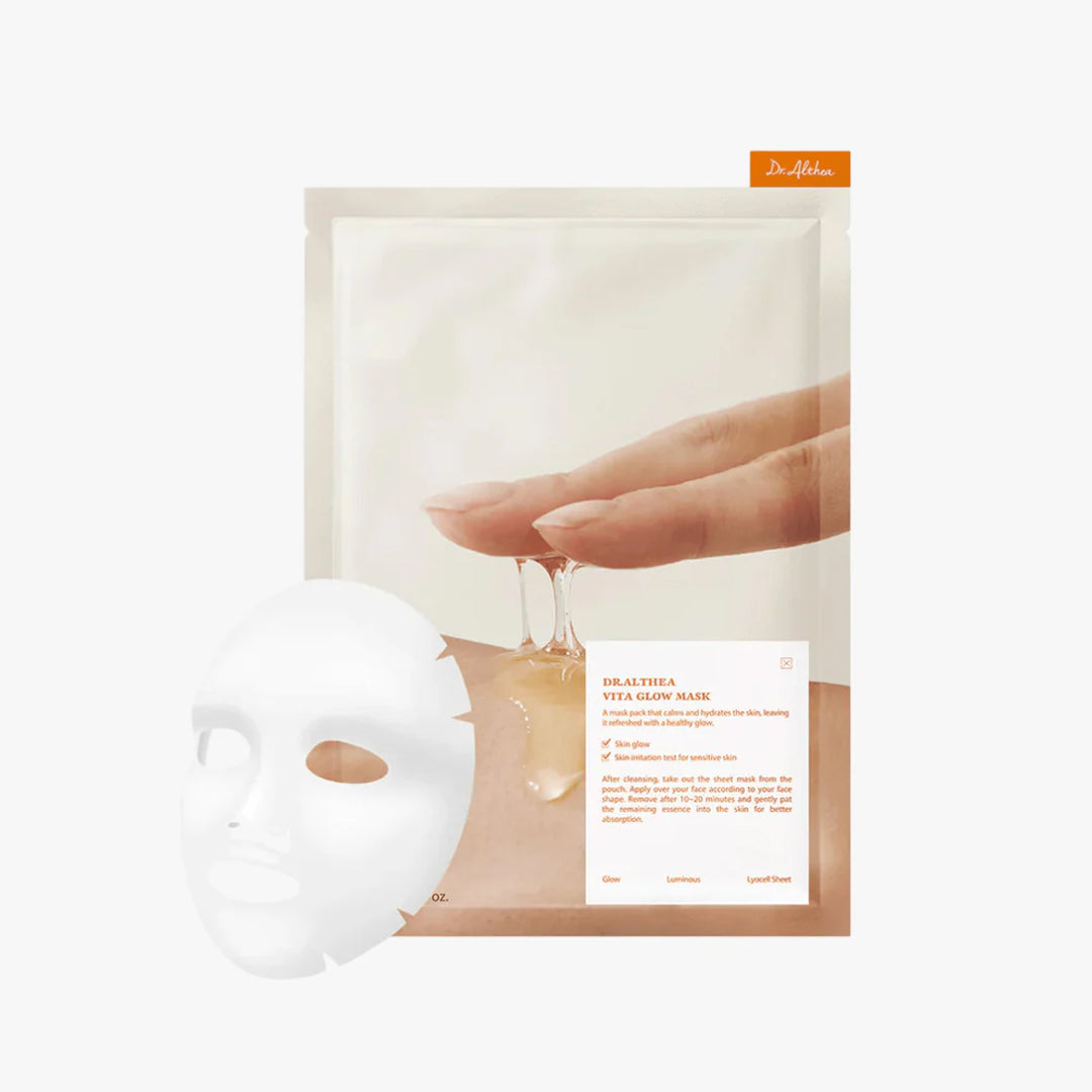 Dr. Althea Vita Glow Mask asian authentic genuine original korean skincare montreal toronto calgary canada thekshop thekshop.ca natural organic vegan cruelty-free cosmetics kbeauty vancouver free shipping clean beauty routine skin makeup kpop stayz stan fandom photocard stray kids treasure ateez atiny dix30 brossard ddo royal mount st-bruno new store