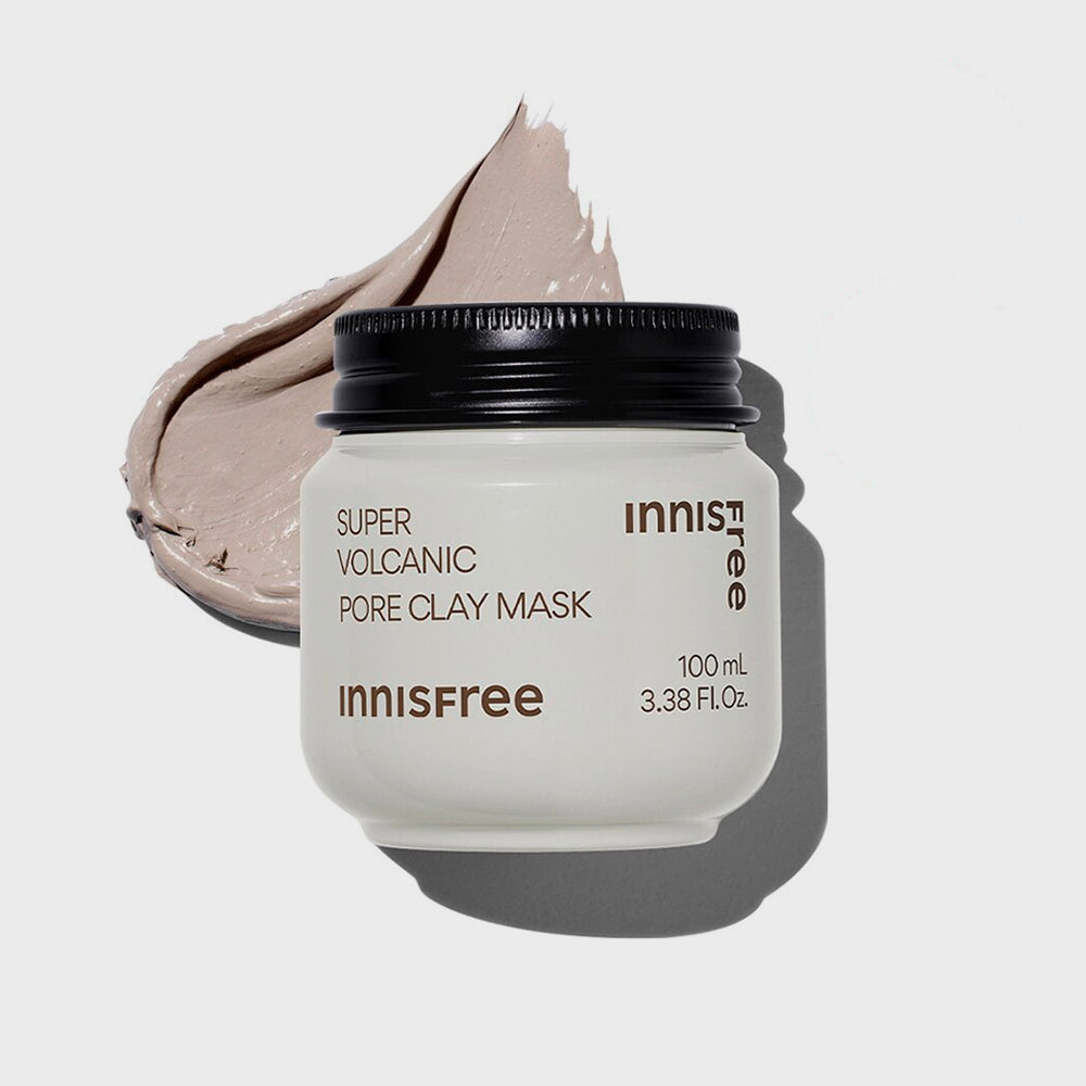 INNISFREE Super Volcanic Pore Clay Mask asian authentic genuine original korean skincare montreal toronto calgary canada thekshop thekshop.ca natural organic vegan cruelty-free cosmetics kbeauty vancouver free shipping clean beauty routine skin makeup kpop stayz stan fandom photocard stray kids treasure
