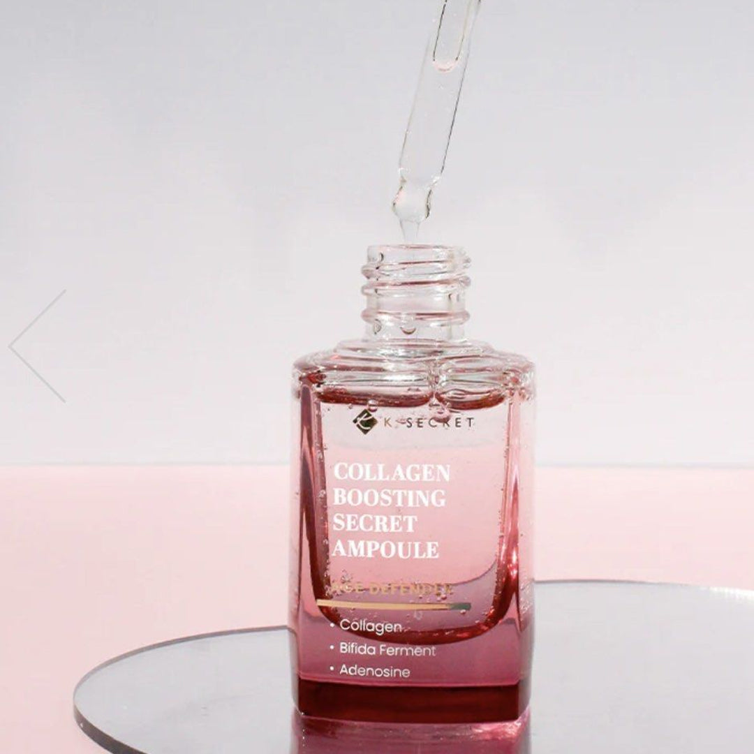 KSECRET Collagen Boosting Secret Ampoule asian authentic genuine original korean skincare montreal toronto calgary canada thekshop thekshop.ca natural organic vegan cruelty-free cosmetics kbeauty vancouver free shipping clean beauty routine skin makeup kpop stayz stan fandom photocard stray kids treasure ateez atiny dix30 brossard ddo st-bruno new store