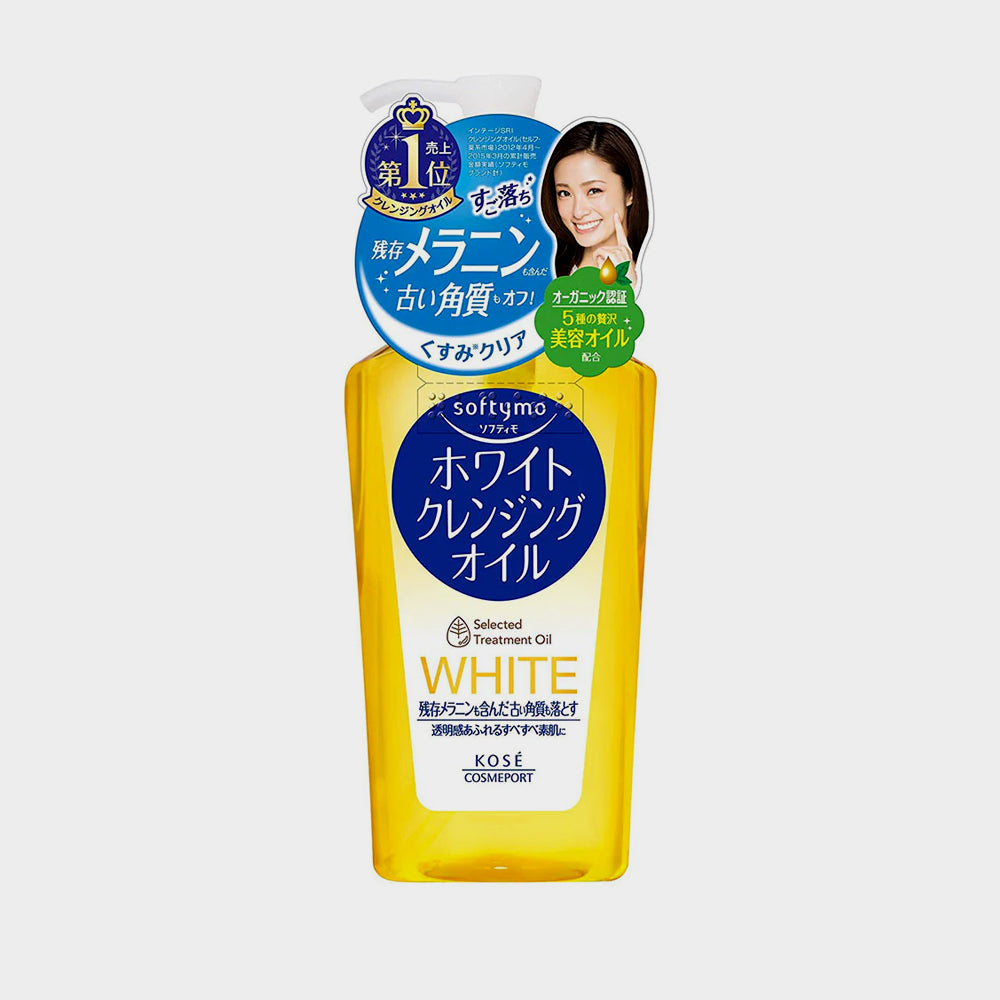 Huile nettoyante blanche Kose Softymo