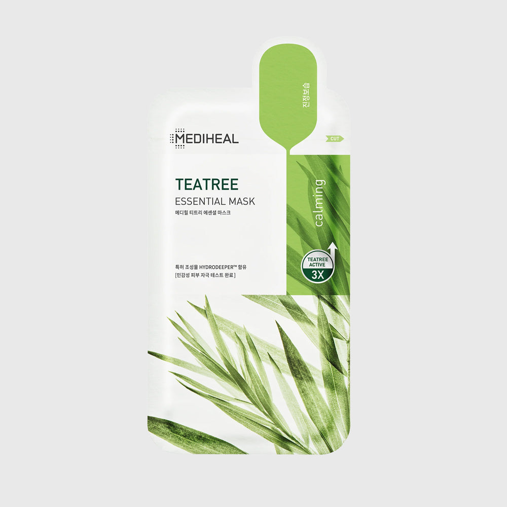 プランエス　MEDIHEAL TEATREE ESSENTIAL MASK 14 MEDIHEAL Teatree Essential Mask 24ML (1ea) – Kbeauty Canada
