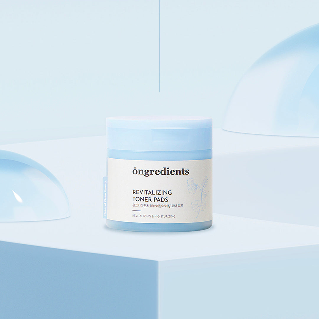 Ongredients Revitalizing Toner Pads asian authentic genuine original korean skincare montreal toronto calgary canada thekshop thekshop.ca natural organic vegan cruelty-free cosmetics kbeauty vancouver free shipping