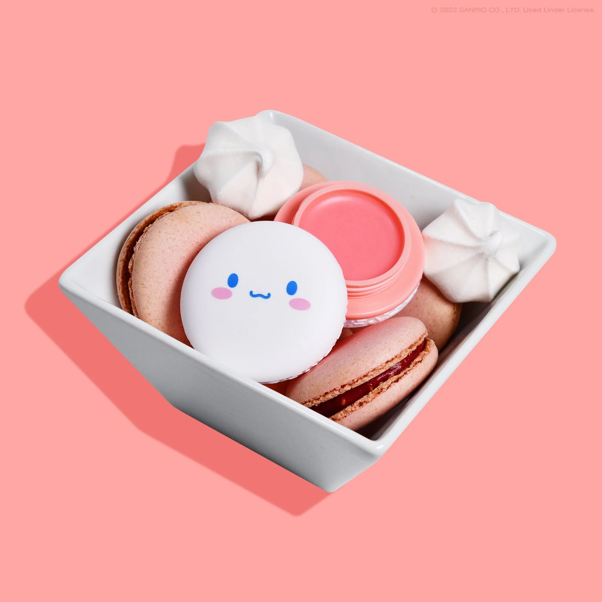 The Crème Shop x Hello Kitty - Cinnamorroll Peach Mousse Macaron Lip Balm asian authentic genuine original korean skincare montreal toronto calgary canada thekshop thekshop.ca natural organic vegan cruelty-free cosmetics kbeauty vancouver free shipping clean beauty routine skin makeup