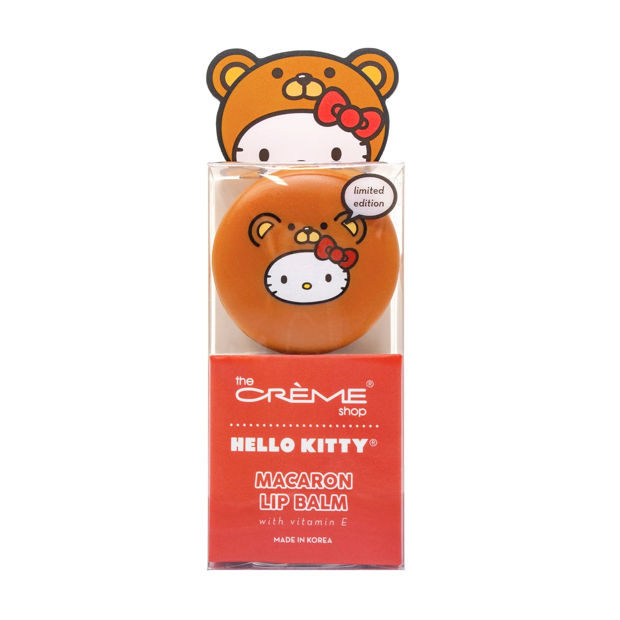 The Crème Shop x Hello Kitty Teddy Bear Macaron Lip Balm