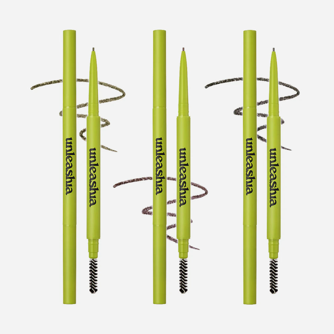 UNLEASHIA Shaper Defining Eyebrow Pencil asian authentic genuine original korean skincare montreal toronto calgary canada thekshop thekshop.ca natural organic vegan cruelty-free cosmetics kbeauty vancouver free shipping clean beauty routine skin makeup kpop stayz stan fandom photocard stray kids treasure ateez atiny dix30 brossard ddo st-bruno new store