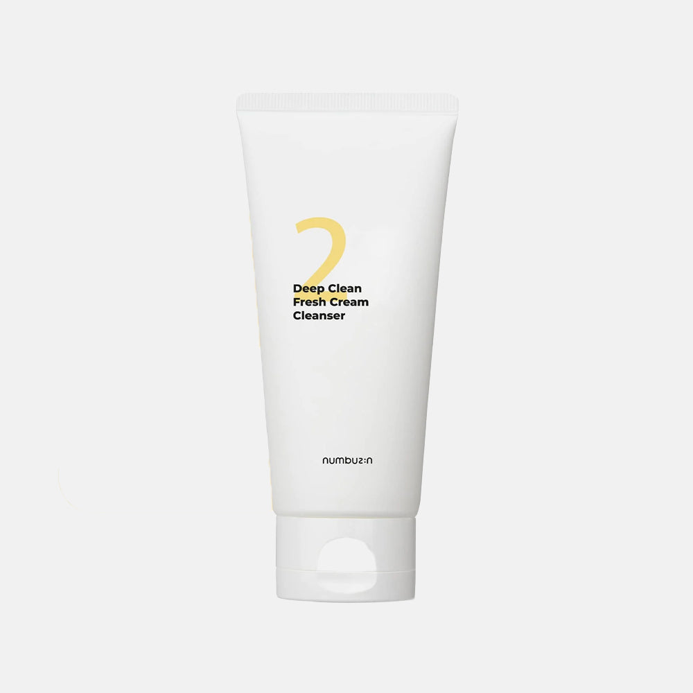 numbuzin No. 2 Deep Clean Fresh Cream Cleanser asian authentic genuine original korean skincare montreal toronto calgary canada thekshop thekshop.ca natural organic vegan cruelty-free cosmetics kbeauty vancouver free shipping clean beauty routine skin makeup kpop stayz stan fandom photocard stray kids treasure ateez atiny
