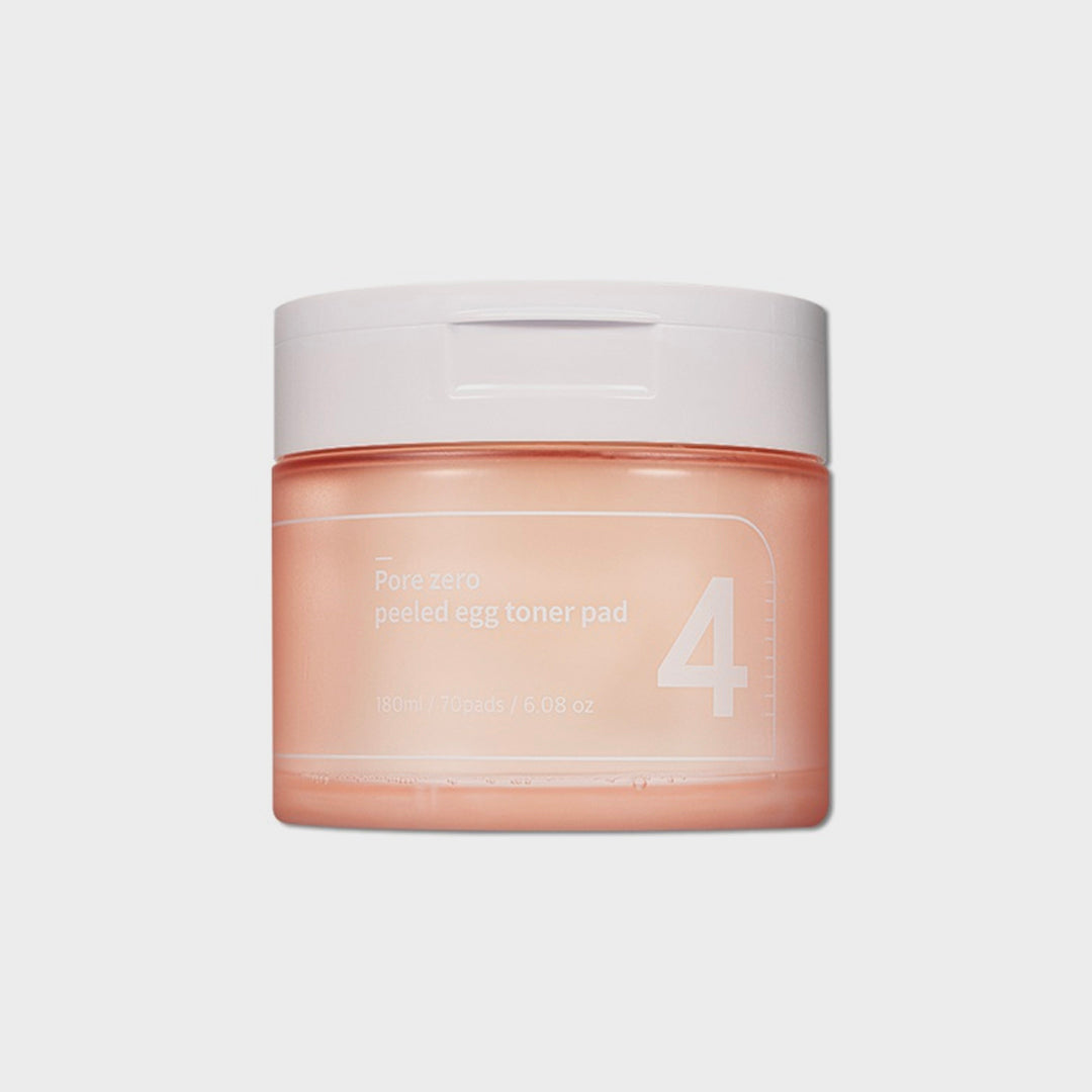 numbuzin No. 4 Pore Zero Peeled Egg Toner Pad asian authentic genuine original korean skincare montreal toronto calgary canada thekshop thekshop.ca natural organic vegan cruelty-free cosmetics kbeauty vancouver free shipping clean beauty routine skin makeup
