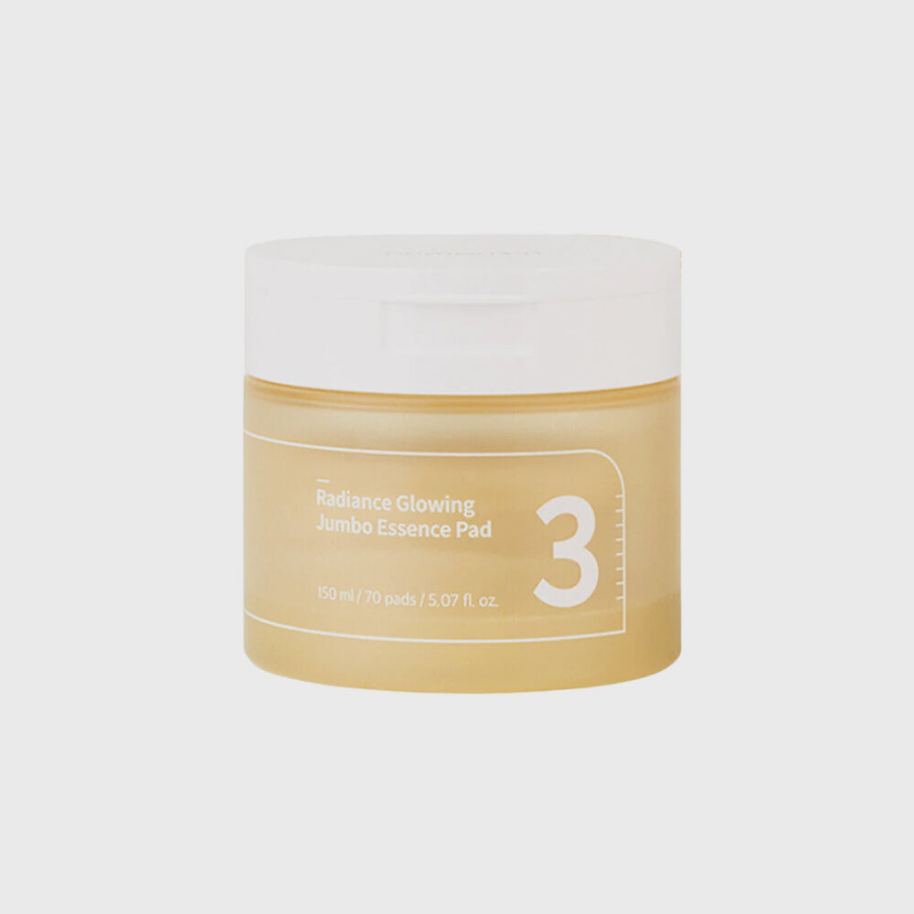 numbuzin No.3 Radiance Glowing Jumbo Essence Pad asian authentic genuine original korean skincare montreal toronto calgary canada thekshop thekshop.ca natural organic vegan cruelty-free cosmetics kbeauty vancouver free shipping clean beauty routine skin makeup kpop stayz stan fandom photocard stray kids treasure ateez atiny dix30 brossard