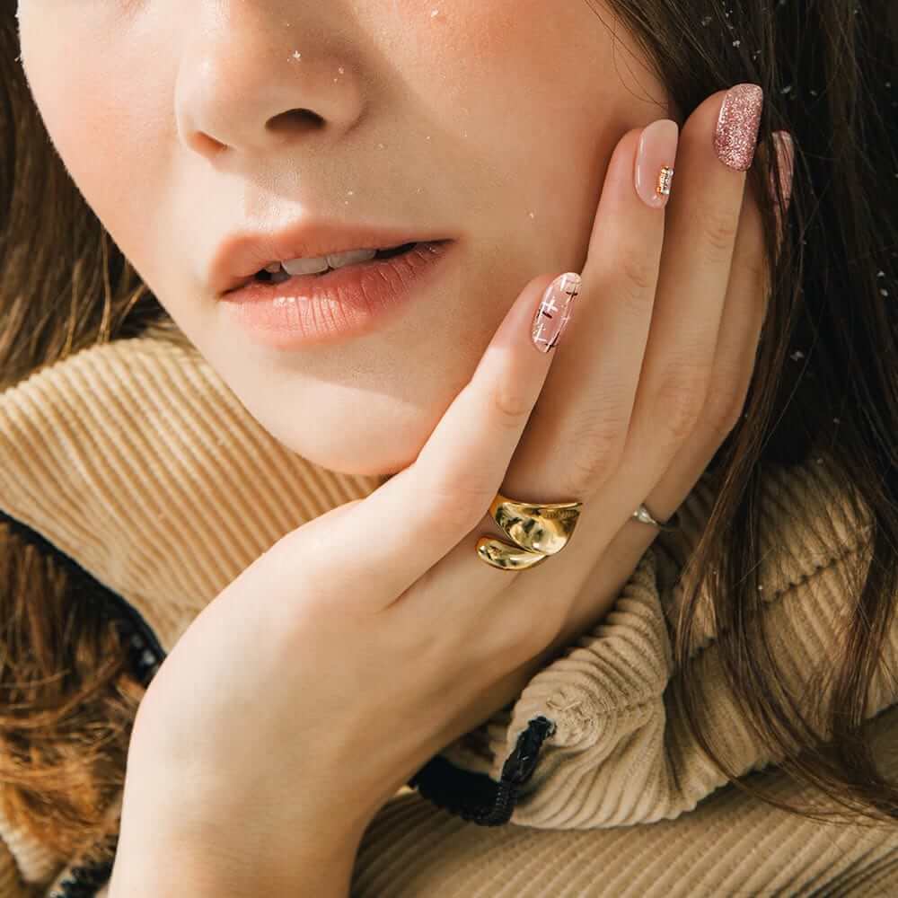 ohora Semi Cured Gel Nail Strips N Coco Tweed diy gel extension manicure design art asian authentic genuine original korean skincare montreal toronto calgary canada thekshop thekshop.ca natural organic vegan cruelty-free cosmetics kbeauty vancouver free shipping clean beauty routine skin makeup