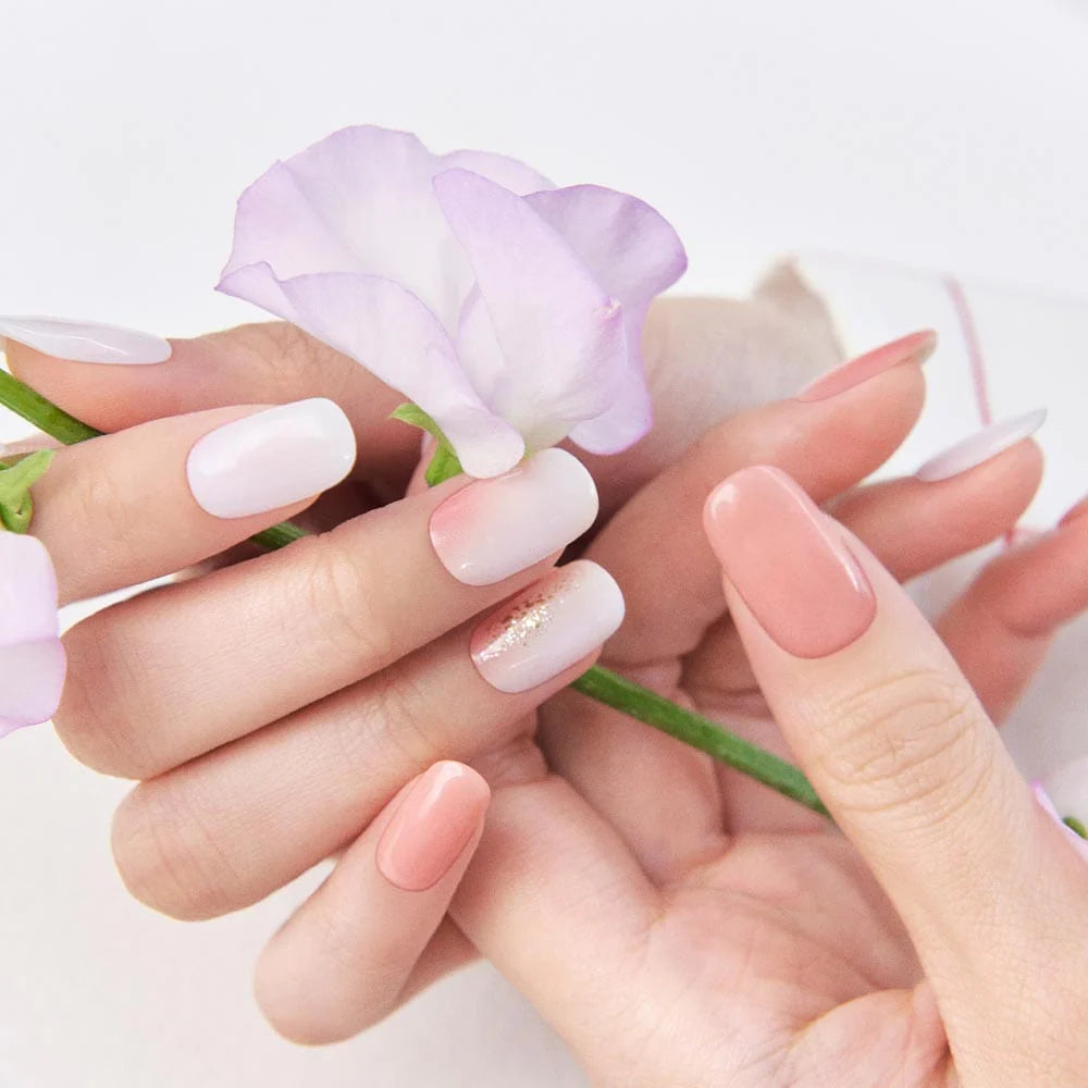 ohora Semi Cured Gel Nail Strips N Peach Melba diy gel extension manicure design art asian authentic genuine original korean skincare montreal toronto calgary canada thekshop thekshop.ca natural organic vegan cruelty-free cosmetics kbeauty vancouver free shipping clean beauty routine skin makeup