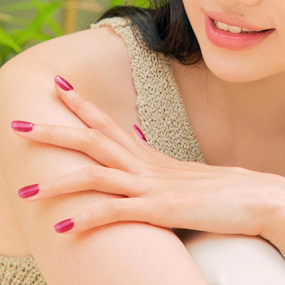 ohora Semi Cured Gel Nail Strips N Tint Reddish  diy gel extension manicure design art asian authentic genuine original korean skincare montreal toronto calgary canada thekshop thekshop.ca natural organic vegan cruelty-free cosmetics kbeauty vancouver free shipping clean beauty routine skin makeup