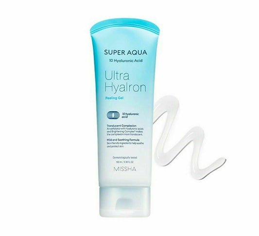 MISSHA Super Aqua Ultra Hyalron Peeling Gel asian authentic genuine original korean skincare montreal toronto calgary canada thekshop thekshop.ca natural organic vegan cruelty-free cosmetics kbeauty vancouver free shipping clean beauty routine skin makeup