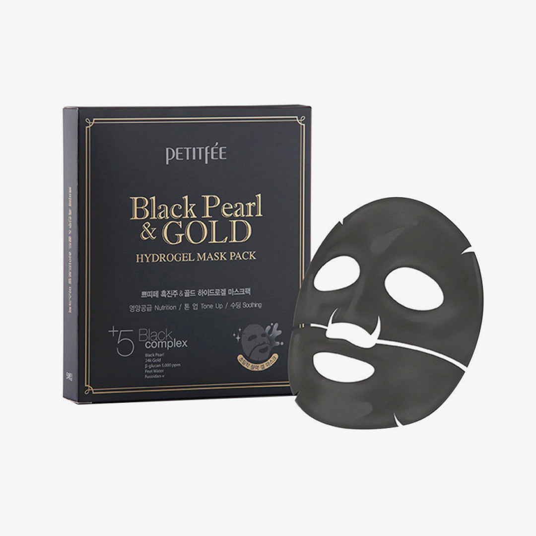 Petitfee Black Pearl & Gold Hydrogel Mask Pack