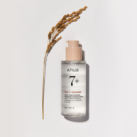 ANUA7 Rice 7 Ceramide Hydrating Barrier Serum asian authentic genuine original korean skincare montreal toronto calgary canada thekshop thekshop.ca natural organic vegan cruelty-free cosmetics kbeauty vancouver free shipping clean beauty routine skin makeup kpop stayz stan fandom photocard stray kids treasure ateez atiny dix30 brossard