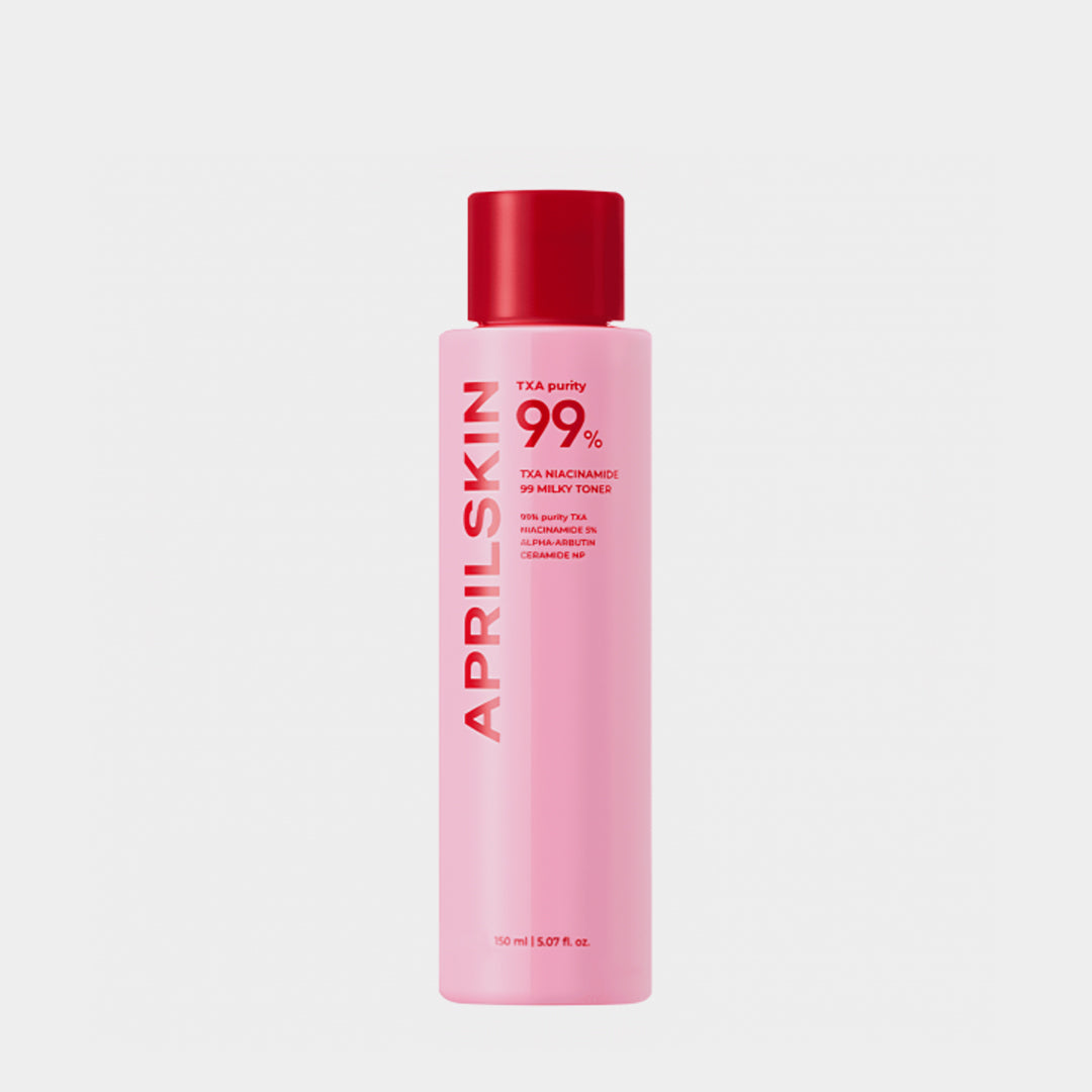 Pink skincare bottle with red cap on a light gray background asian authentic genuine original korean skincare montreal toronto calgary canada thekshop thekshop.ca natural organic vegan cruelty-free cosmetics kbeauty vancouver free shipping clean beauty routine skin makeup kpop stayz stan fandom photocard stray kids treasure ateez atiny dix30 brossard ddo royal mount st-bruno new store