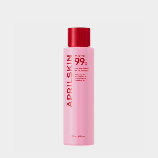 Pink skincare bottle with red cap on a light gray background asian authentic genuine original korean skincare montreal toronto calgary canada thekshop thekshop.ca natural organic vegan cruelty-free cosmetics kbeauty vancouver free shipping clean beauty routine skin makeup kpop stayz stan fandom photocard stray kids treasure ateez atiny dix30 brossard ddo royal mount st-bruno new store