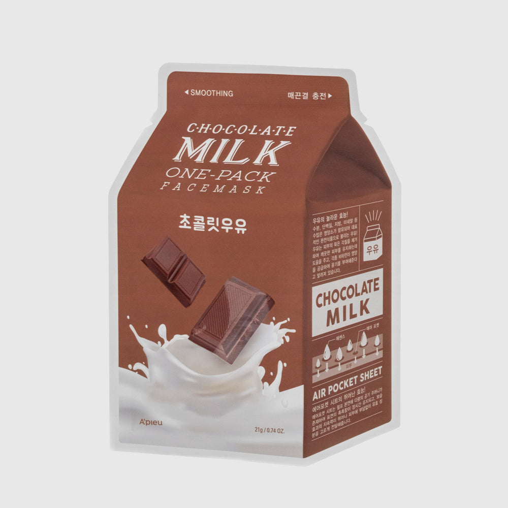 A'PIEU Chocolate Milk One-Pack asian authentic genuine original korean skincare montreal toronto calgary canada thekshop thekshop.ca natural organic vegan cruelty-free cosmetics kbeauty vancouver free shipping clean beauty routine skin makeup kpop stayz stan fandom photocard stray kids treasure ateez atiny  