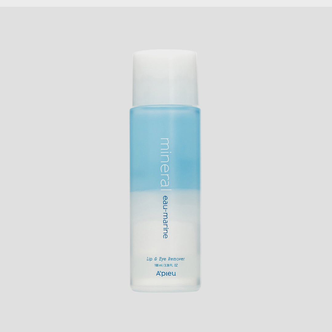 A'PIEU Mineral Lip & Eye Remover 100mL Korean Eau Marine gentle waterproof makeup remover for sensitive skin