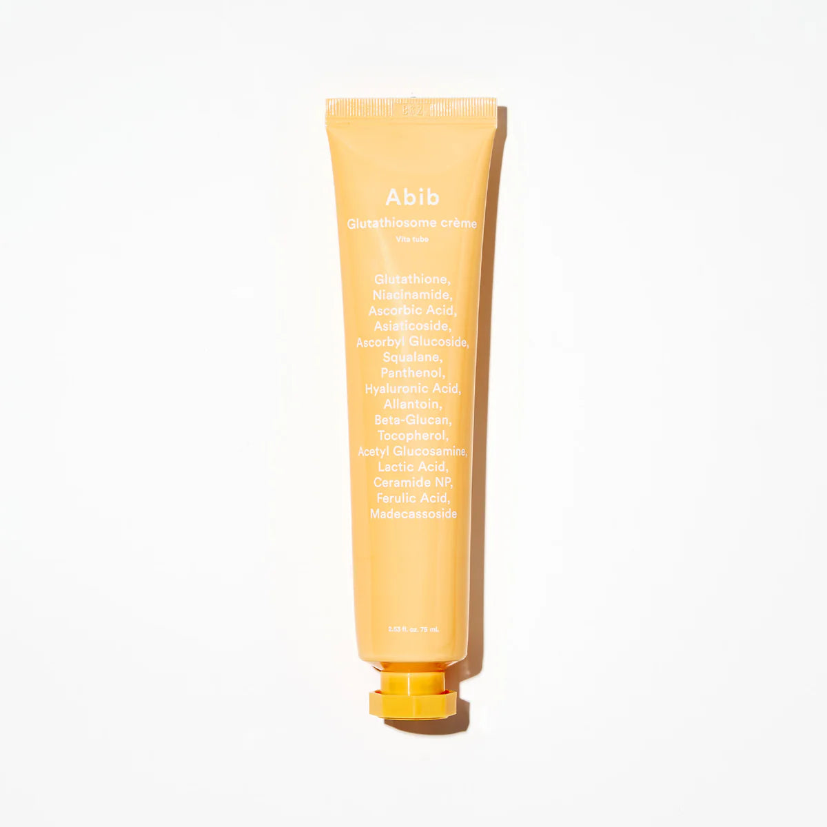 Abib Glutathiosome Crème Vita Tube 75mL Korean vitamin cream moisturizer for glowing skin, brightening cream with glutathione and niacinamide