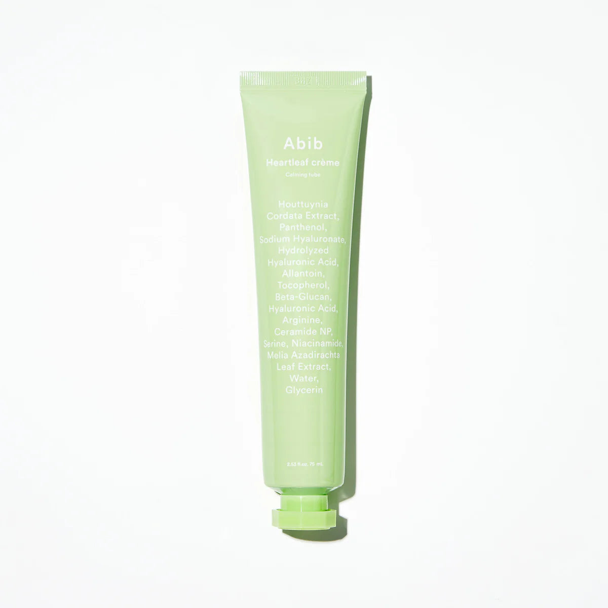 Abib Heartleaf Crème Calming Tube 75mL Korean calming cream moisturizer for sensitive, oily and acne-prone skin