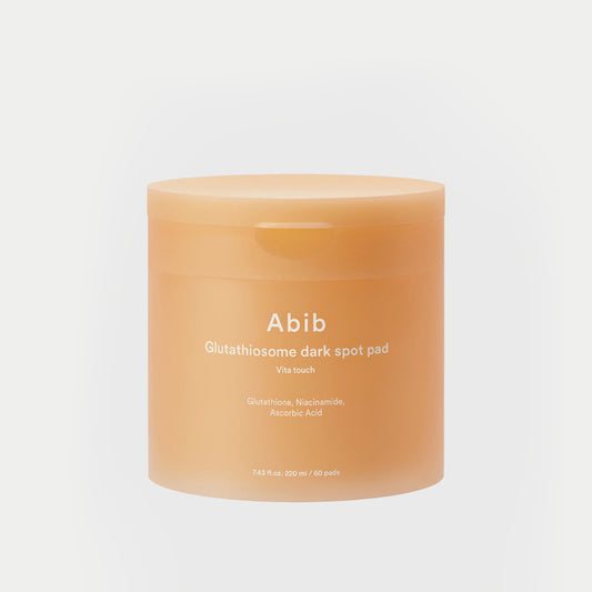 Abib Glutathiosome Dark Spot Pad Vita Touch asian authentic genuine original korean skincare montreal toronto calgary canada thekshop thekshop.ca natural organic vegan cruelty-free cosmetics kbeauty vancouver free shipping clean beauty routine skin makeup kpop stayz stan fandom photocard stray kids treasure ateez atiny dix30 brossard ddo st-bruno new store
