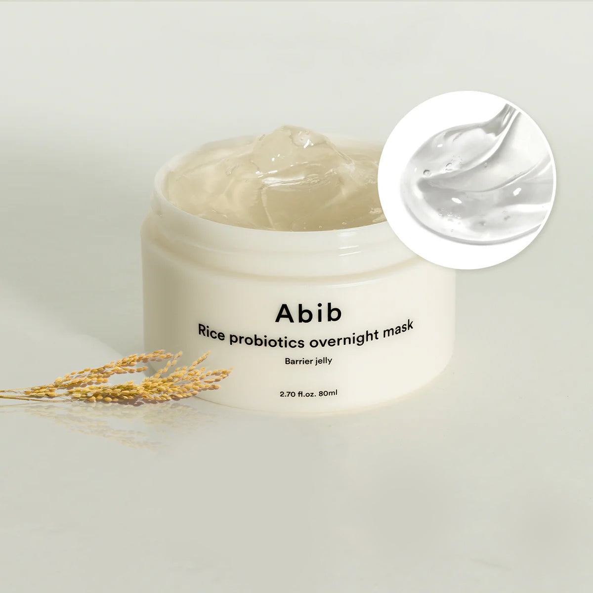 Abib Rice Probiotics Overnight Mask Barrier Jelly Korean sleeping mask for sensitive skin anti-aging brightening firming