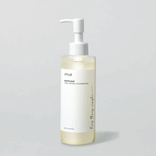 Anua Heartleaf Pore Control Cleansing Oil asian authentic genuine original korean skincare montreal toronto calgary canada thekshop thekshop.ca natural organic vegan cruelty-free cosmetics kbeauty vancouver free shipping clean beauty routine skin makeup