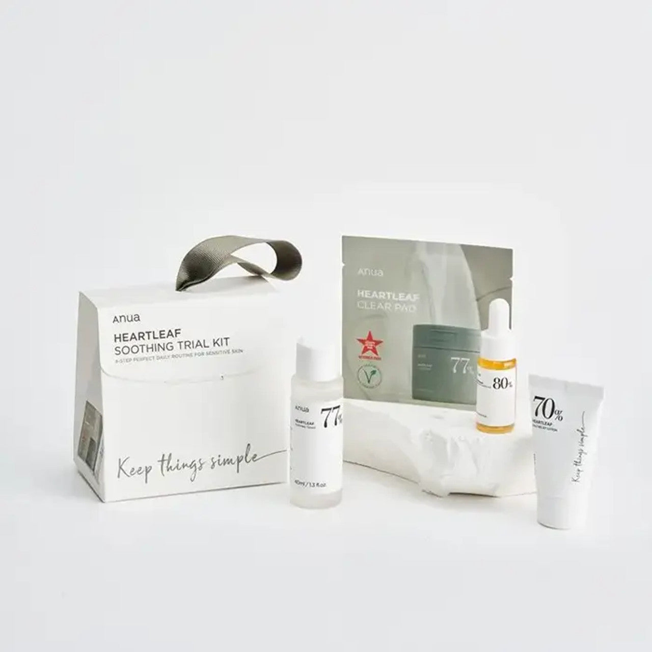 Anua Heartleaf Soothing Trial Kit asian authentic genuine original korean skincare montreal toronto calgary canada thekshop thekshop.ca natural organic vegan cruelty-free cosmetics kbeauty vancouver free shipping clean beauty routine skin makeup kpop stayz stan fandom photocard stray kids treasure ateez atiny  