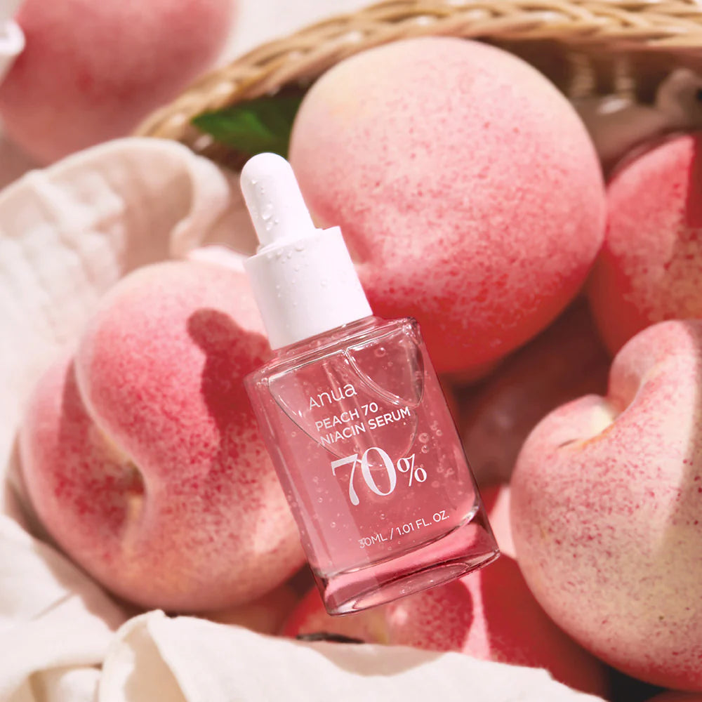 Anua Peach 70% Niacin Serum asian authentic genuine original korean skincare montreal toronto calgary canada thekshop thekshop.ca natural organic vegan cruelty-free cosmetics kbeauty vancouver free shipping clean beauty routine skin makeup 