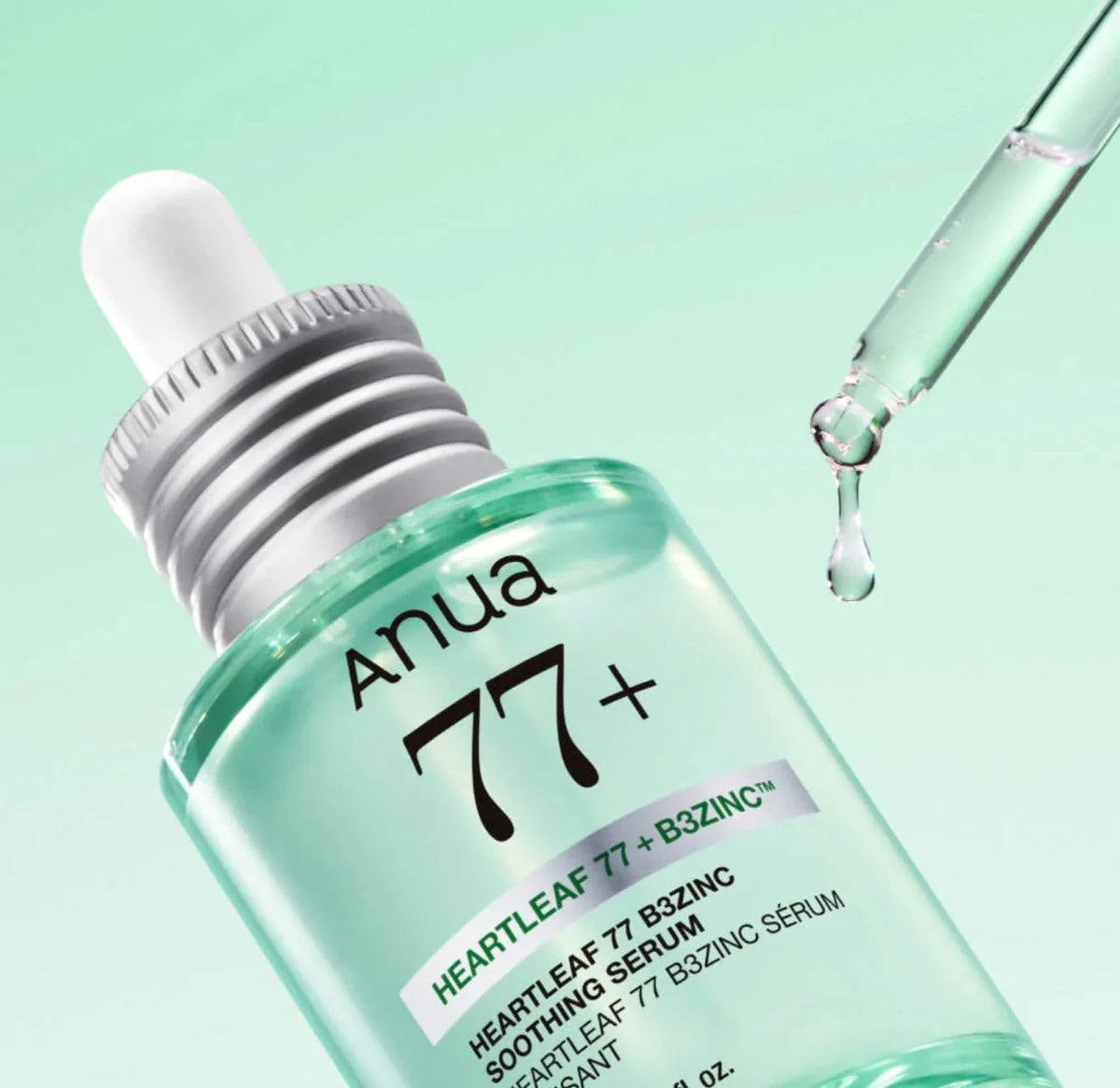 Anua Heartleaf 77% B3 Zinc Soothing Serum Korean serum for oily and blemish-prone skin