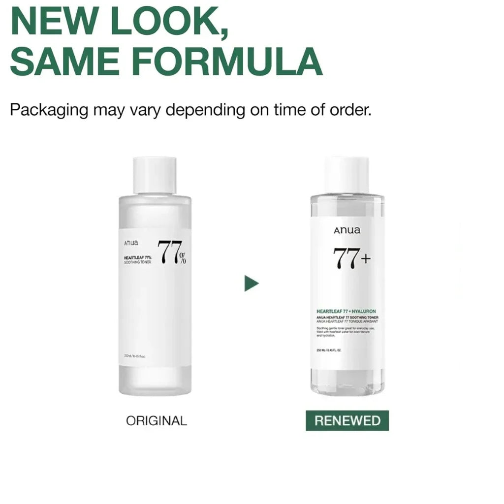 Anua Heartleaf 77% Soothing Toner New packaging