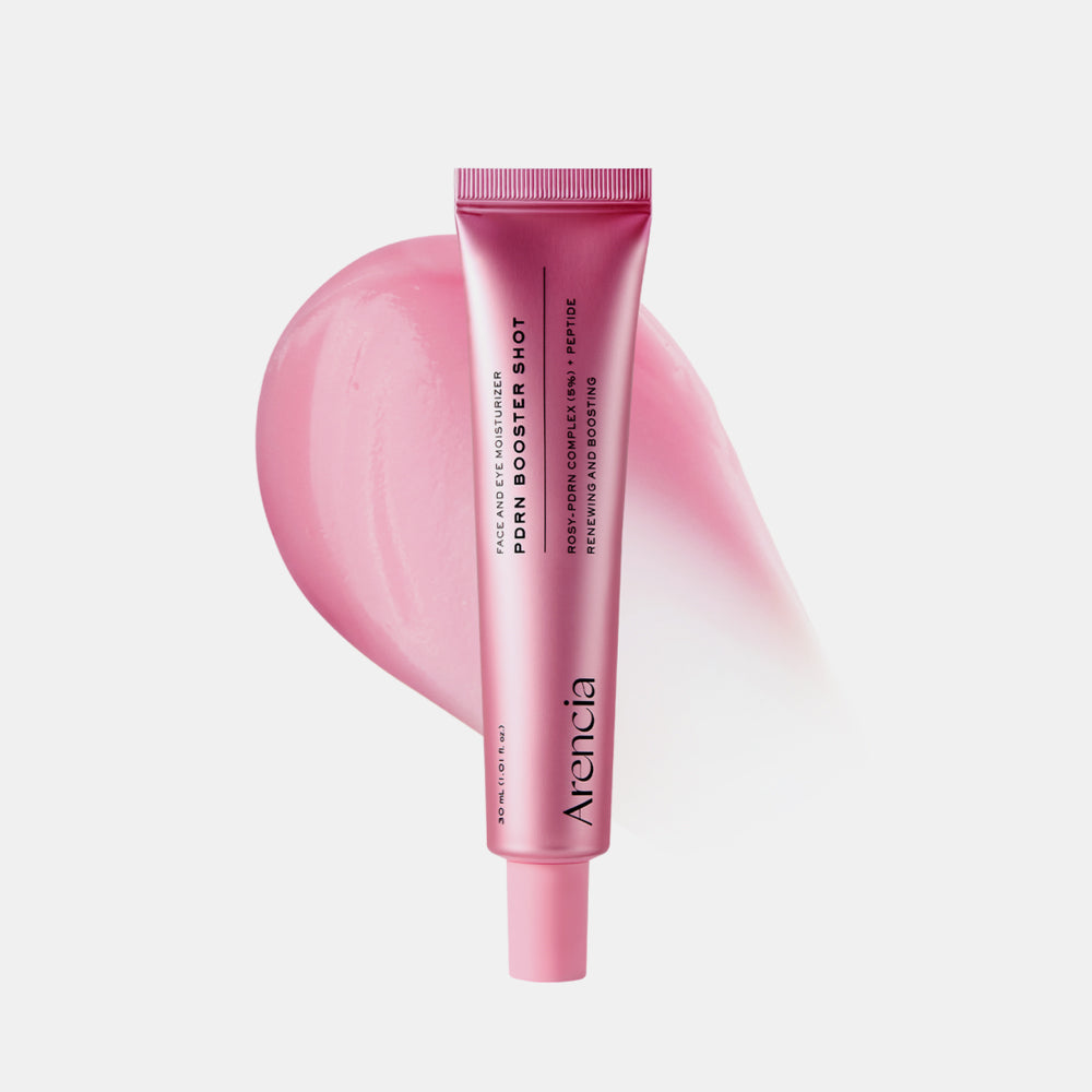 Arencia PDRN Booster Shot 30mL a high-potency K-beauty treatment designed to repair, firm, and hydrate the skin using PDRN salmon-derived DNA