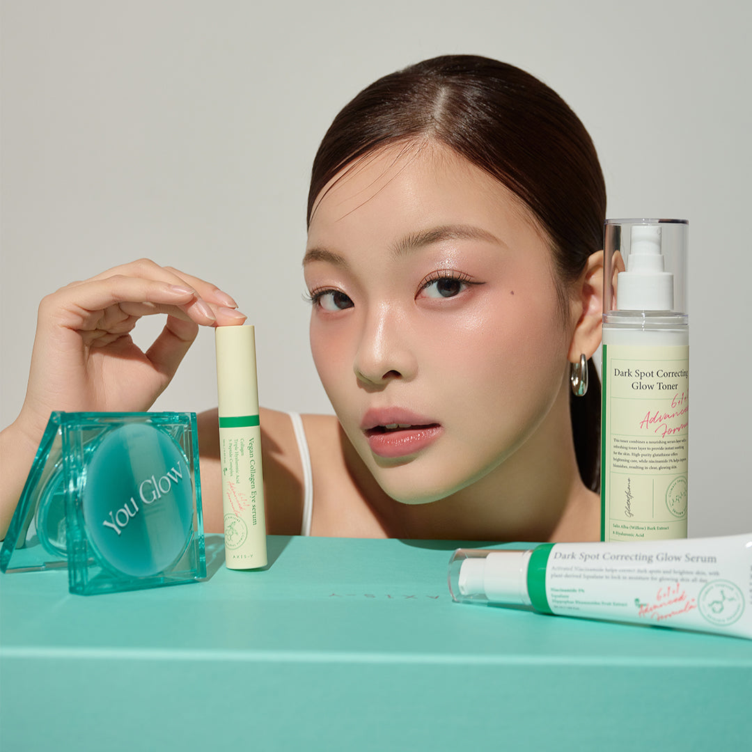 Axis-Y Glow Your Own Way Limited Edition Set asian authentic genuine original korean skincare montreal toronto calgary canada thekshop thekshop.ca natural organic vegan cruelty-free cosmetics kbeauty vancouver free shipping clean beauty routine skin makeup kpop stayz stan fandom photocard stray kids treasure ateez atiny dix30 brossard