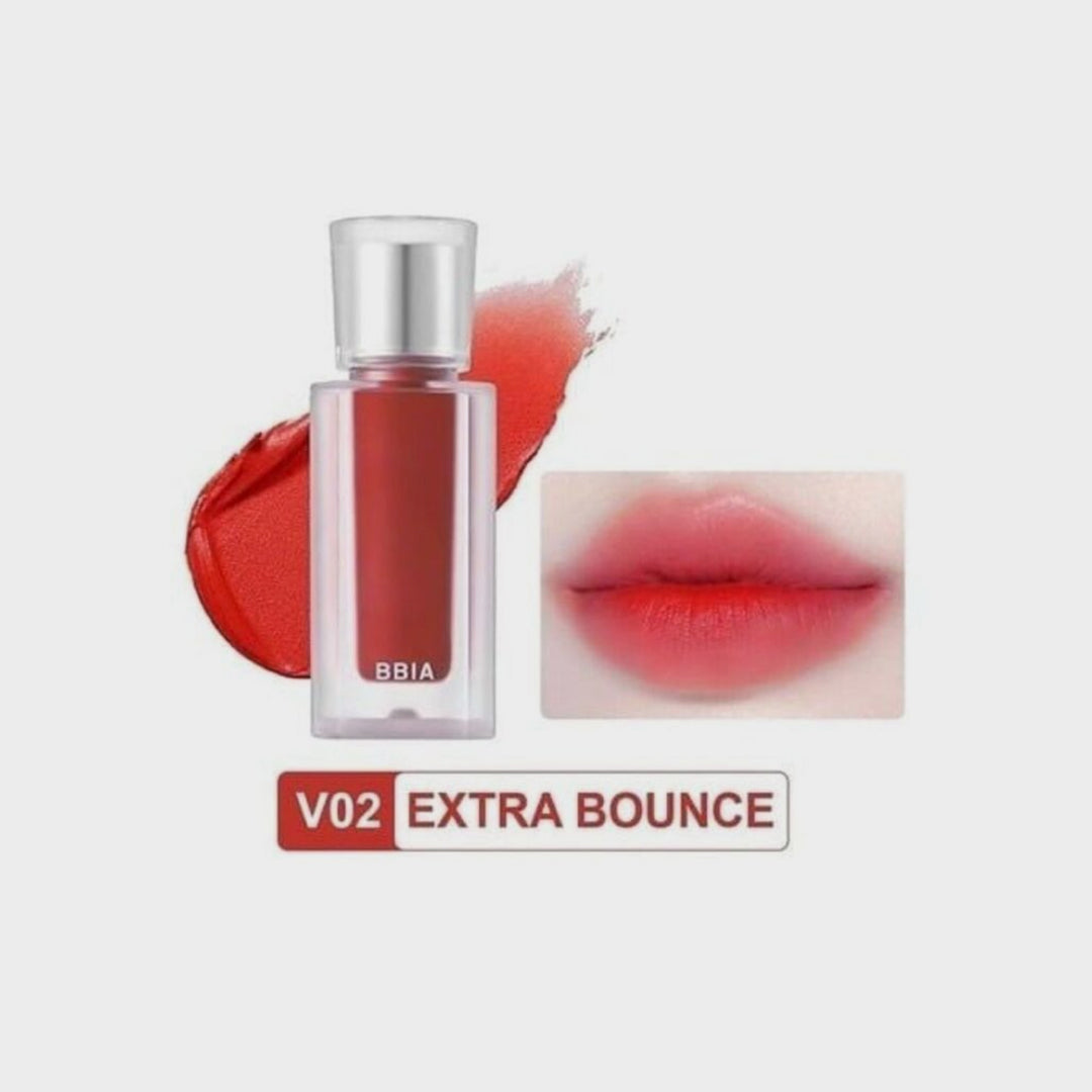 BBIA Last Velvet Tint V02 Extra Bounce 
Korean MLBB lip tint soft matte finish swatch Korean velvet lip tint for everyday makeup