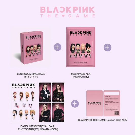 Promotional image of BLACKPINK merchandise including a lenticular package, maskpack, daggu stickers, and photocard. asian authentic genuine original korean skincare montreal toronto calgary canada thekshop thekshop.ca natural organic vegan cruelty-free cosmetics kbeauty vancouver free shipping clean beauty routine skin makeup kpop stayz stan fandom photocard stray kids treasure ateez atiny dix30 brossard ddo royal mount st-bruno new store
