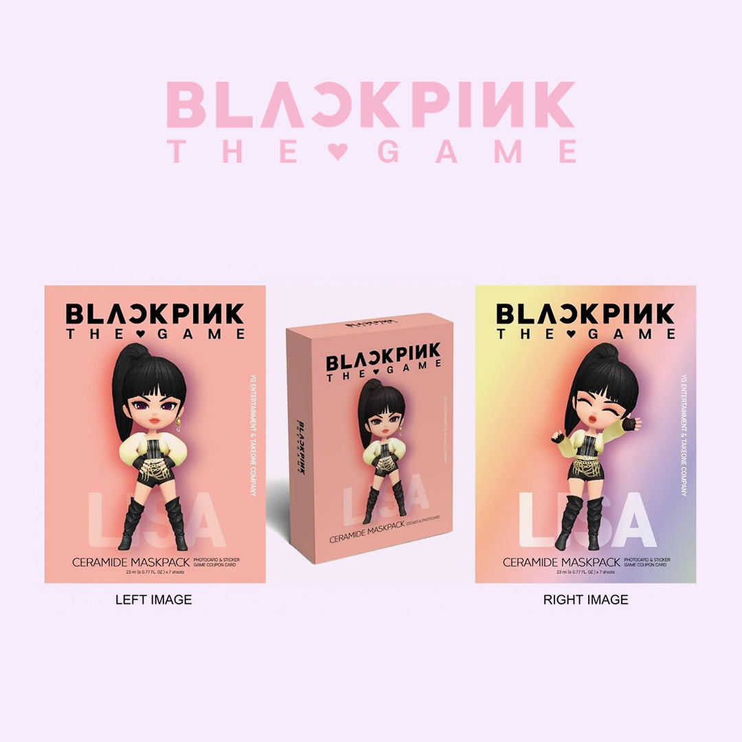 Blackpink-themed maskpack packaging with character illustration on a light pink background. asian authentic genuine original korean skincare montreal toronto calgary canada thekshop thekshop.ca natural organic vegan cruelty-free cosmetics kbeauty vancouver free shipping clean beauty routine skin makeup kpop stayz stan fandom photocard stray kids treasure ateez atiny dix30 brossard ddo royal mount st-bruno new store
