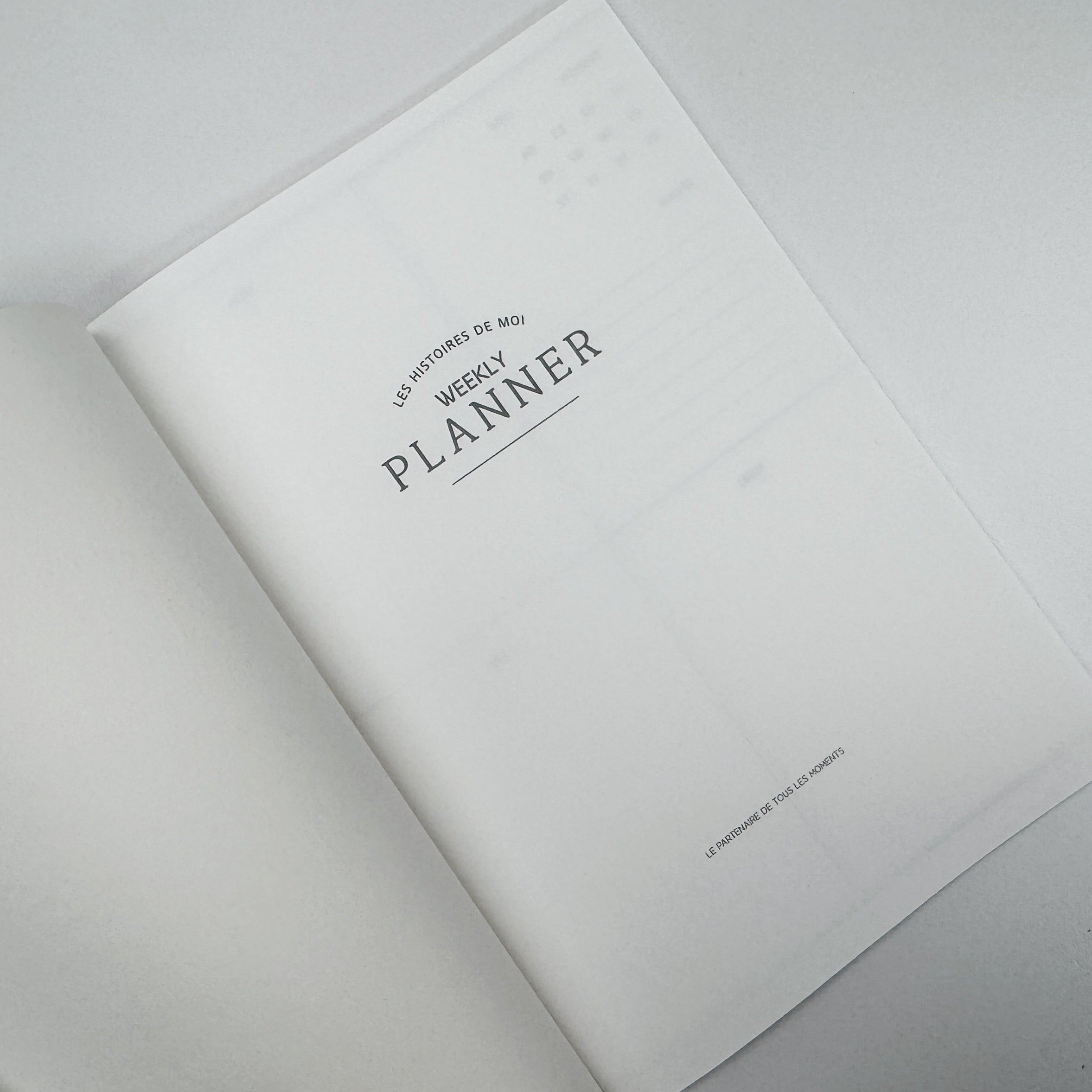 Weekly Planner Les Histoires de Moi