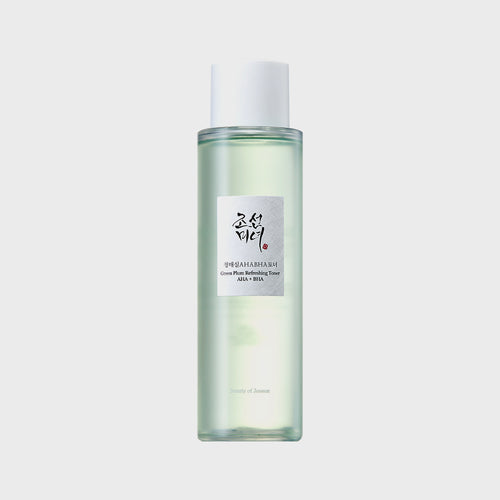 Beauty of Joseon Green Plum Refreshing Toner : AHA + BHA  asian authentic genuine original korean skincare montreal toronto calgary canada thekshop thekshop.ca natural organic vegan cruelty-free cosmetics kbeauty vancouver free shipping clean beauty routine skin makeup kpop stayz stan fandom photocard stray kids treasure