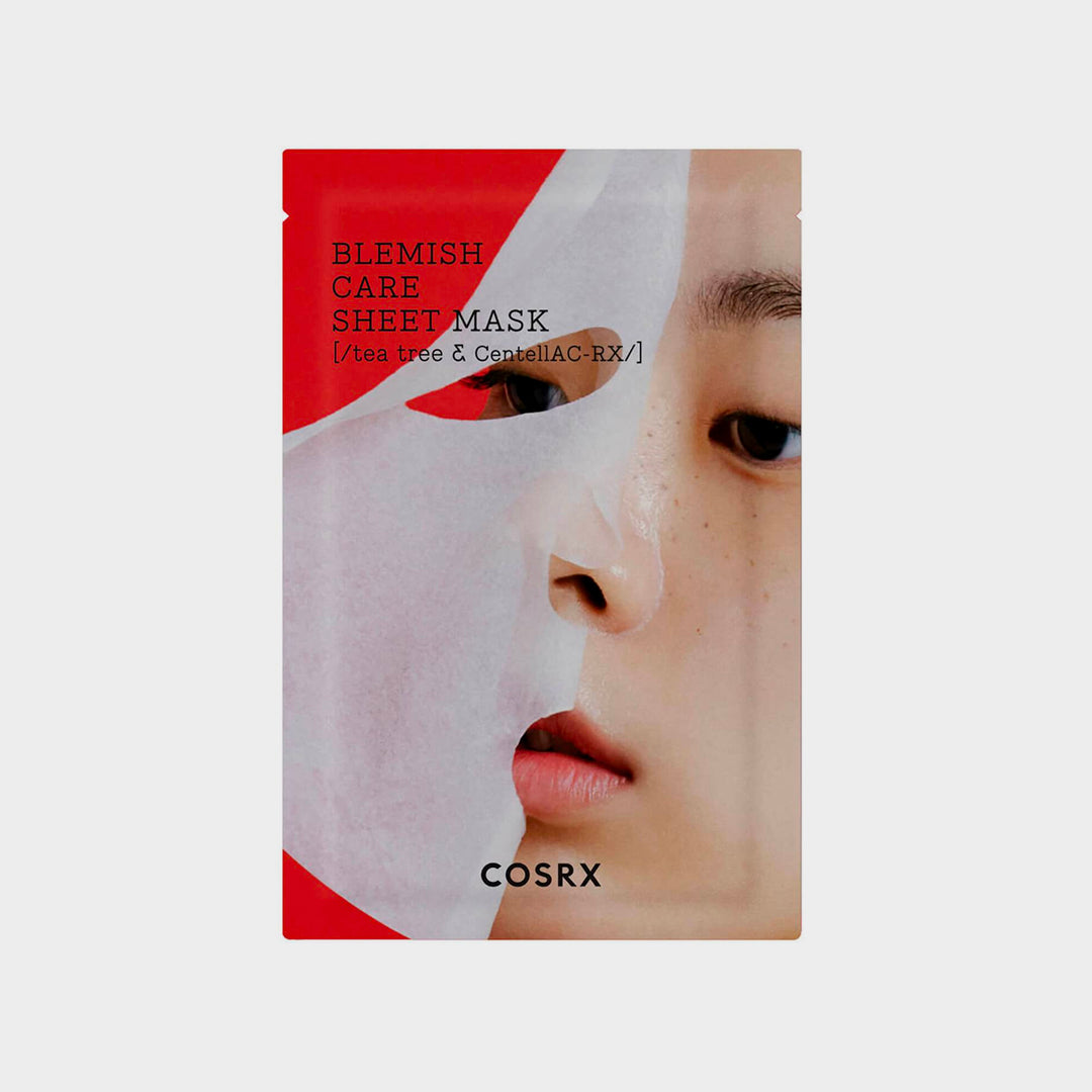 COSRX AC Collection Blemish Care Sheet Mask asian authentic genuine original korean skincare montreal toronto calgary canada thekshop thekshop.ca natural organic vegan cruelty-free cosmetics kbeauty vancouver free shipping clean beauty routine skin makeup kpop stayz stan fandom photocard stray kids treasure ateez atiny  