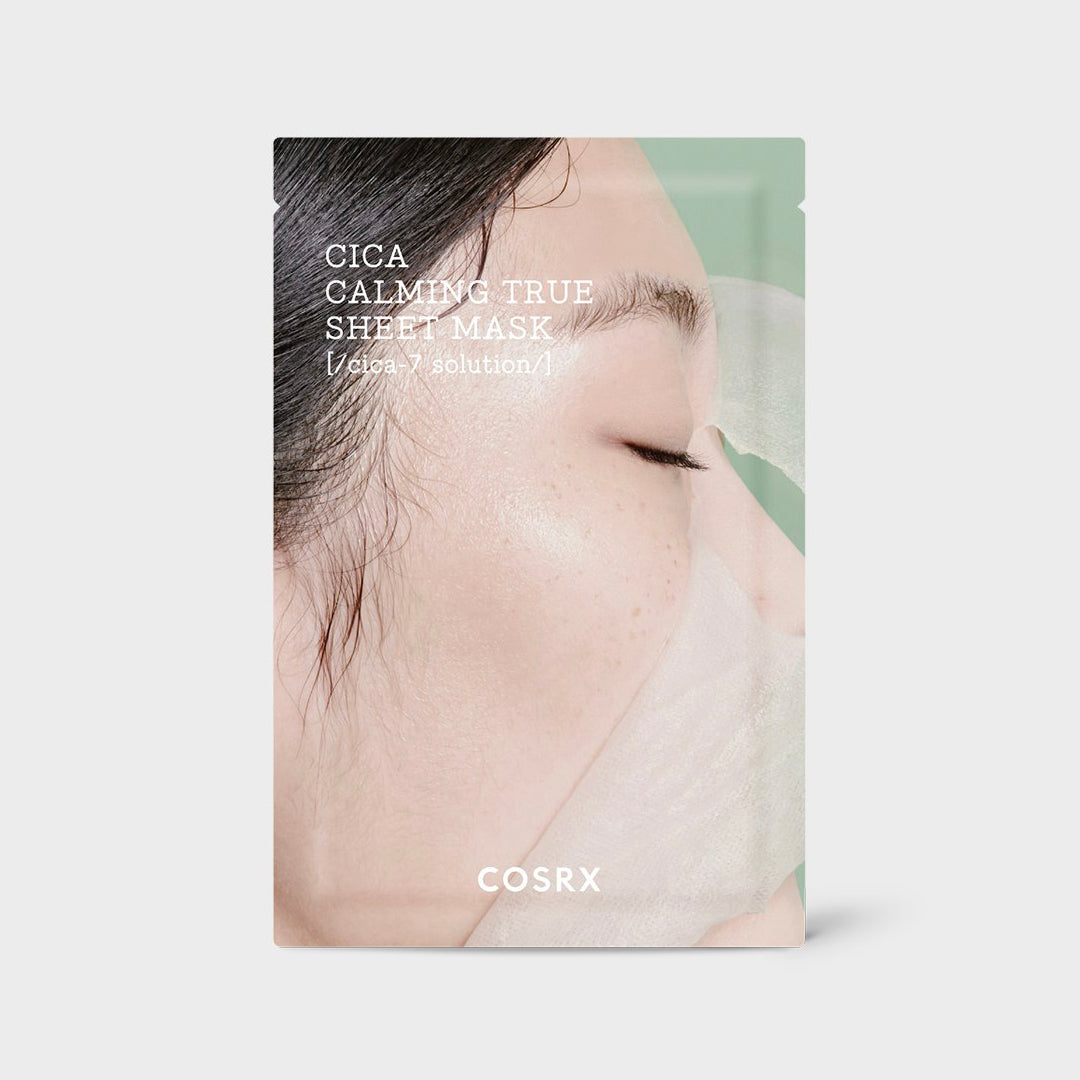 COSRX Cica Calming True Sheet Mask asian authentic genuine original korean skincare montreal toronto calgary canada thekshop thekshop.ca natural organic vegan cruelty-free cosmetics kbeauty vancouver free shipping clean beauty routine skin makeup