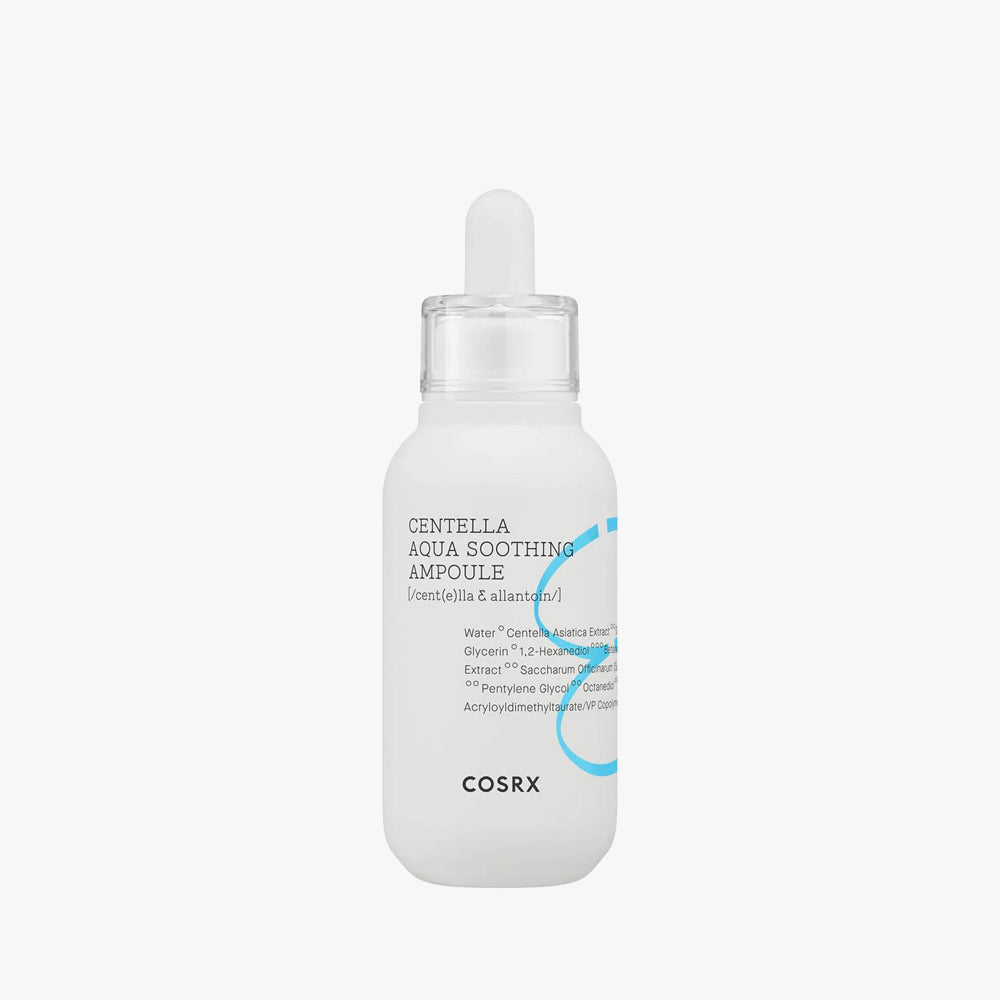 COSRX Hydrium Centella Aqua Soothing Ampoule asian authentic genuine original korean skincare montreal toronto calgary canada thekshop thekshop.ca natural organic vegan cruelty-free cosmetics kbeauty vancouver free shipping clean beauty routine skin makeup kpop stayz stan fandom photocard stray kids treasure 