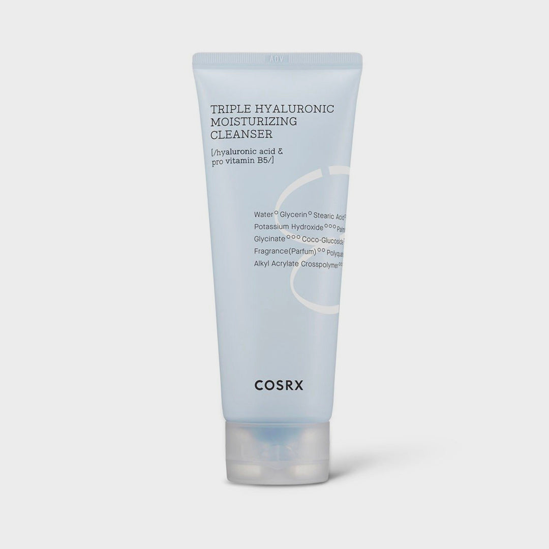 COSRX Hydrium Triple Hyaluronic Moisturizing Cleanser asian authentic genuine original korean skincare montreal toronto calgary canada thekshop thekshop.ca natural organic vegan cruelty-free cosmetics kbeauty vancouver free shipping clean beauty routine skin makeup