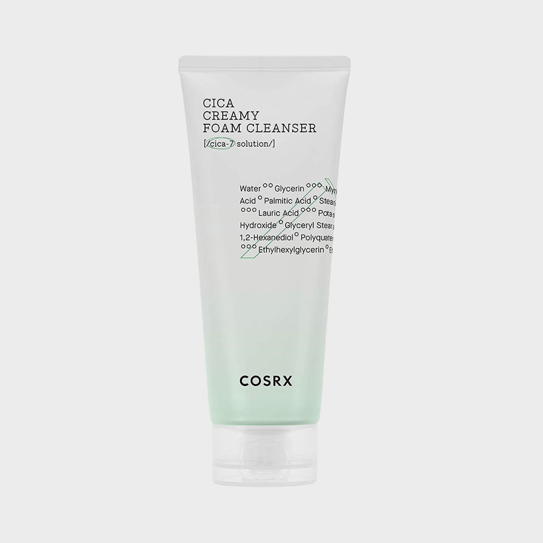 COSRX Pure Fit Cica Creamy Foam Cleanser asian authentic genuine original korean skincare montreal toronto calgary canada thekshop thekshop.ca natural organic vegan cruelty-free cosmetics kbeauty vancouver free shipping clean beauty routine skin makeup