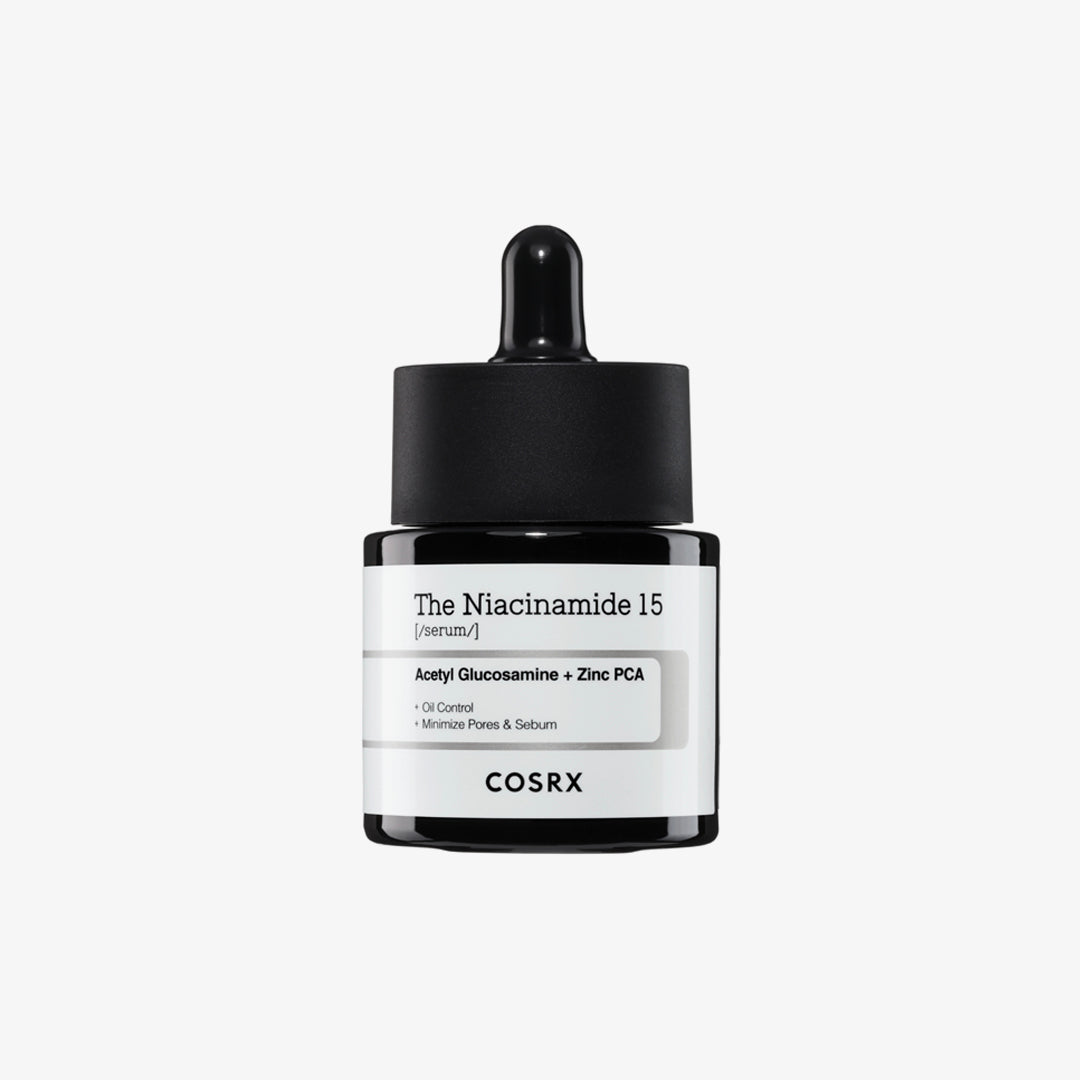 COSRX The Niacinamide 15 Serum 20mL Korean treatment with 15% niacinamide to to brighten dark spots. uneven skin tone and texture, and improve skin texture.