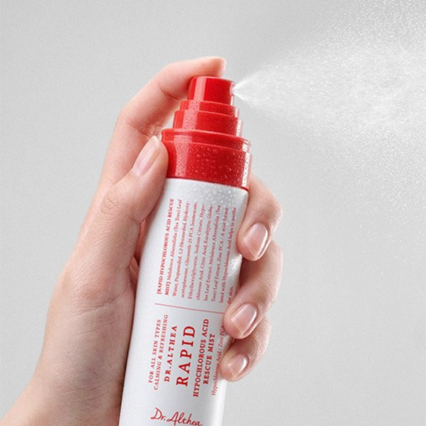 dr althea rapid hypochlorous acid rescue mist 100ml close-up Korean ultra-fine facial spray 