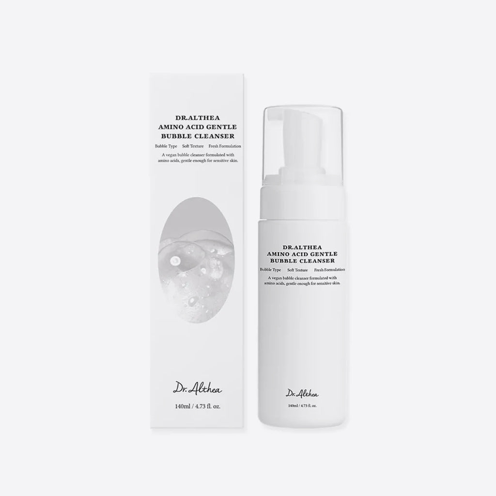 Dr. Althea Amino Acid Gentle Bubble Cleanser 140ml – gentle Korean facial cleanser with soft foaming texture with amino acids, hyaluronic acid and ceramide