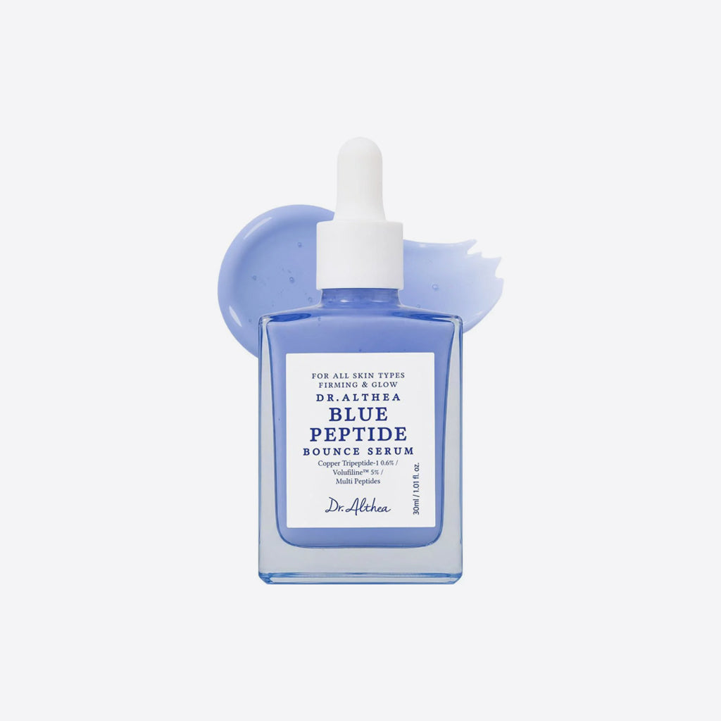 Dr. Althea Blue Peptide Bounce Serum 30ml – Korean lightweight blue peptide firming serum with Copper Tripeptide-1 and peptides