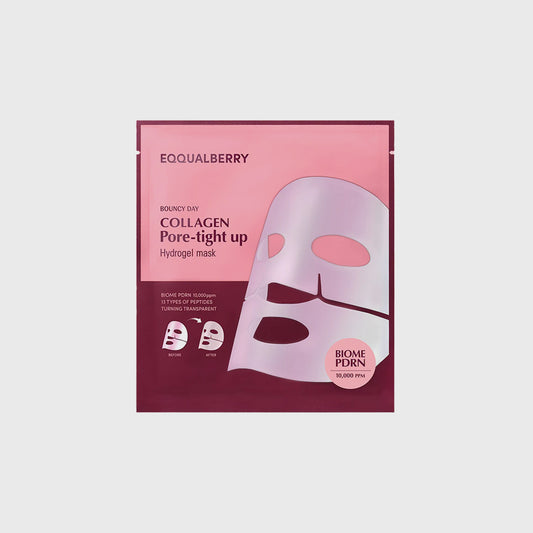 EQQUALBERRY Collagen Pore-Tight Up Hydrogel Mask asian authentic genuine original korean skincare montreal toronto calgary canada thekshop thekshop.ca natural organic vegan cruelty-free cosmetics kbeauty vancouver free shipping clean beauty routine skin makeup kpop stayz stan fandom photocard stray kids treasure ateez atiny dix30 brossard ddo royal mount st-bruno new store